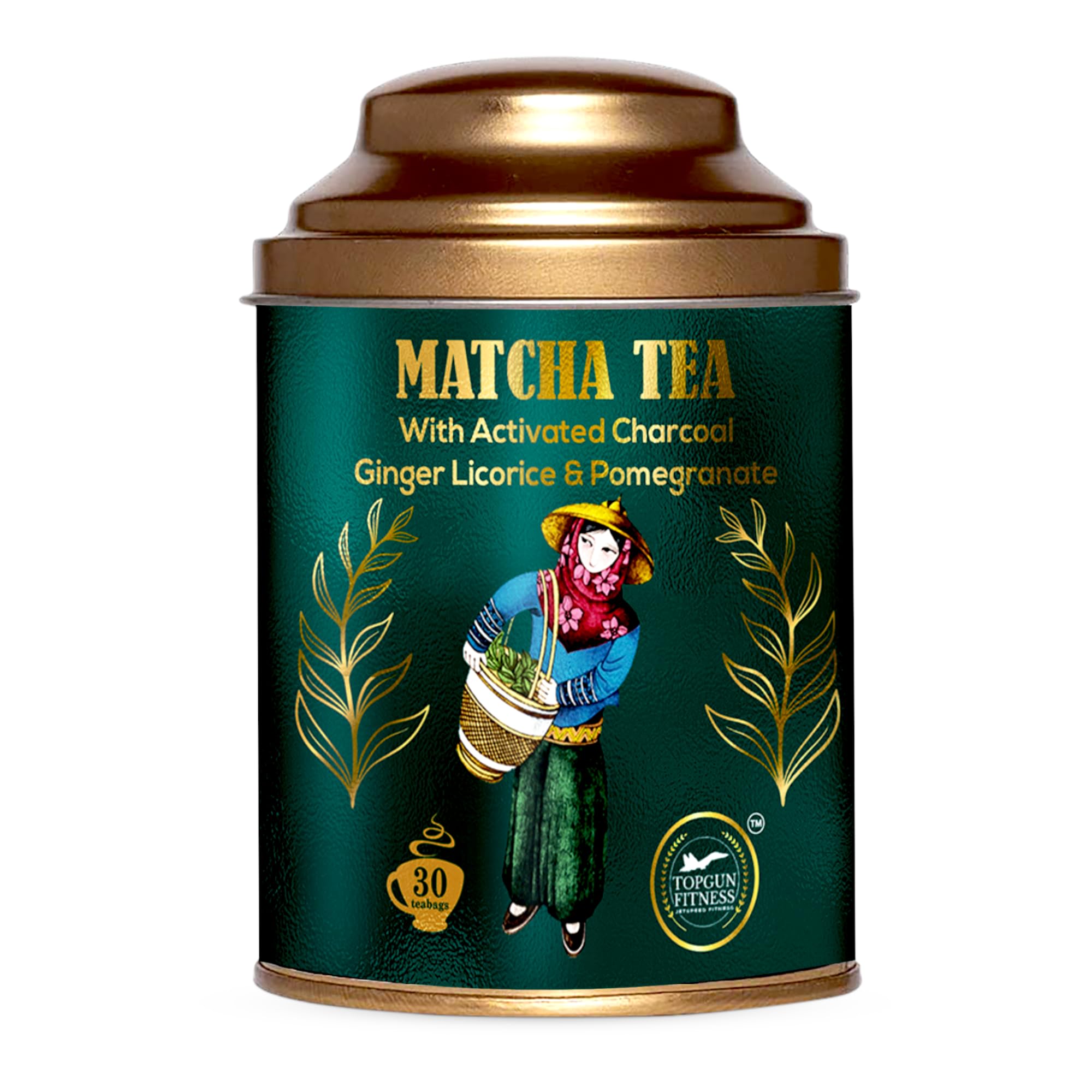 TopGun Fitness Japanese Matcha Green Tea Powder | Infused with